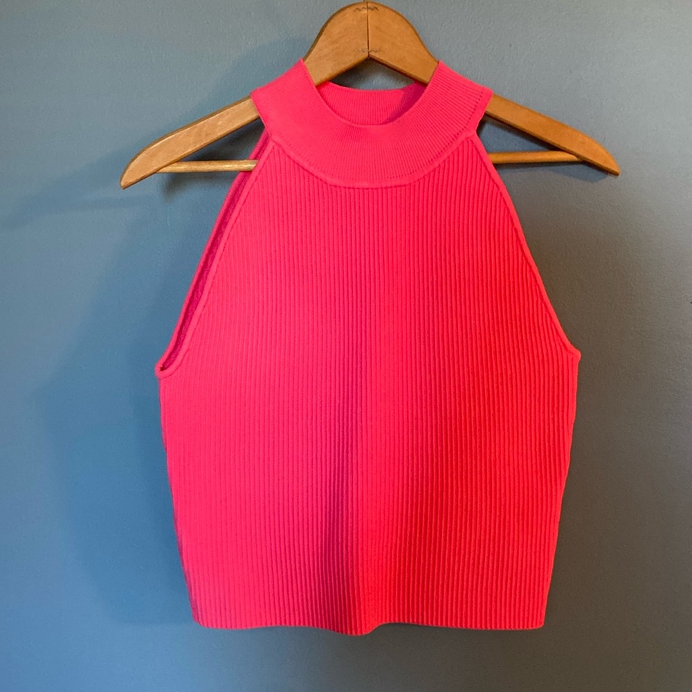 Brand new hot pink crop top